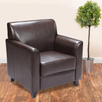 Flash Furniture HERCULES Diplomat Series Brown Leather Chair BT-827-1-BN-GG